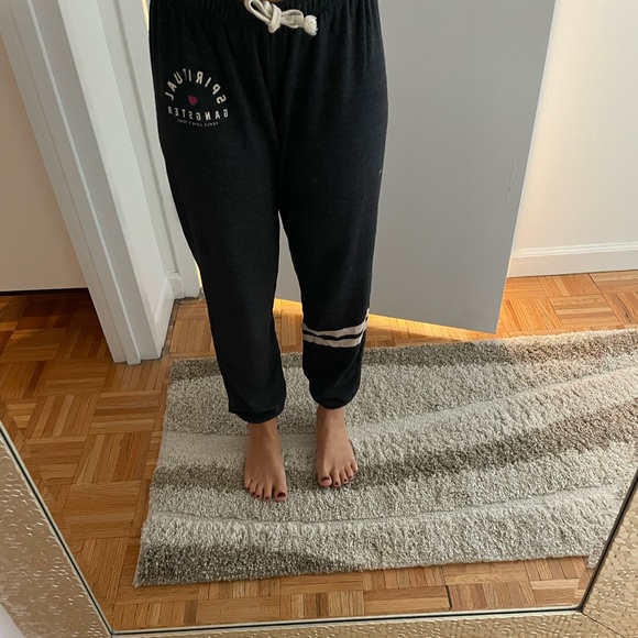 Spiritual Gangster Charcoal Gray Sweatpants - Picture 2 of 3